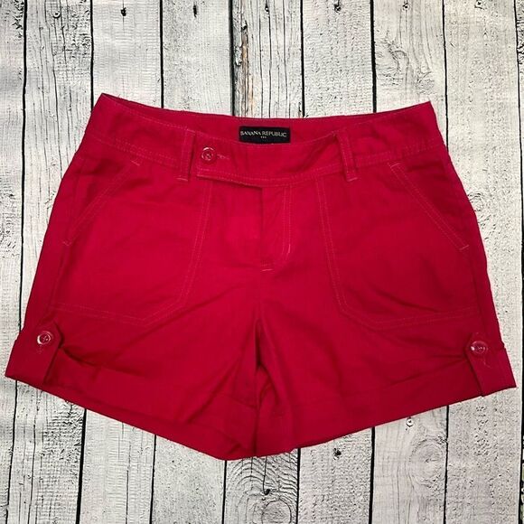 BANANA REPUBLIC Linen Blend Shorts - Picture 1 of 5